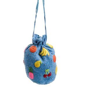 Ganni Beaded Fruit Bucket Bag